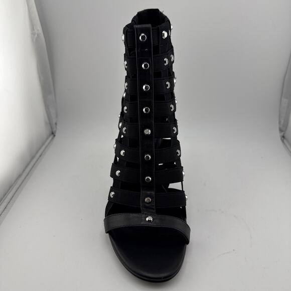 Michael Kors Sherry Women's 8M Open Toe Leather Studded Gladiator Sandals NWB - Picture 5 of 14